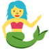 Twitter里的美人鱼emoji表情