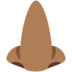 Twitter里的鼻子：中黑肤色emoji表情