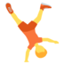Twitter里的侧手翻的人emoji表情