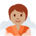 Twitter里的潮湿房间的人：中等肤色emoji表情
