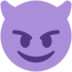 Twitter里的恶作剧邪恶的笑脸emoji表情