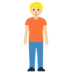 Twitter里的站立者：中浅肤色emoji表情