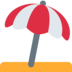 Twitter里的地上的伞emoji表情