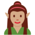 Twitter里的女精灵：中等肤色emoji表情