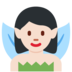 Twitter里的女仙女：浅肤色emoji表情