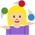 Twitter里的女性杂耍：中等浅肤色emoji表情