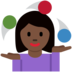 Twitter里的女人玩杂耍：深色肤色emoji表情