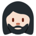 Twitter里的有络腮胡子的女人: 较浅肤色emoji表情
