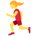 Twitter里的女子跑步emoji表情