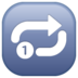 WhatsApp里的重复一次按钮emoji表情