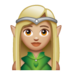 WhatsApp里的精灵：中浅肤色emoji表情