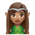 WhatsApp里的精灵：中等肤色emoji表情