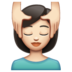 WhatsApp里的按摩者：浅肤色emoji表情