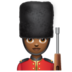 WhatsApp里的女警卫：中黑肤色emoji表情