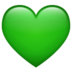 WhatsApp里的绿心emoji表情