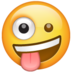 WhatsApp里的滑稽的脸emoji表情
