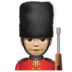 WhatsApp里的警卫：中浅肤色emoji表情