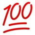 WhatsApp里的100分emoji表情