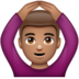 WhatsApp里的做“好”手势的男人：中等肤色emoji表情