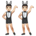 WhatsApp里的有兔子耳朵的男人聚会，类型-1-2emoji表情