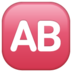 WhatsApp里的AB按钮（血型）emoji表情