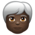 WhatsApp里的老年人：暗肤色emoji表情