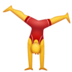 WhatsApp里的侧手翻的人emoji表情