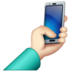 WhatsApp里的自拍：浅肤色emoji表情