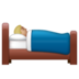 WhatsApp里的卧床者：中浅肤色emoji表情