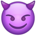 WhatsApp里的恶作剧邪恶的笑脸emoji表情