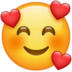 WhatsApp里的心满意足的笑脸emoji表情