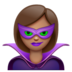 WhatsApp里的超级坏蛋：中等肤色emoji表情