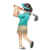 WhatsApp里的女子高尔夫：浅肤色emoji表情
