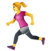 WhatsApp里的女子跑步emoji表情
