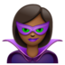WhatsApp里的女超级恶棍：中黑肤色emoji表情