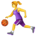 WhatsApp里的打球的女人emoji表情