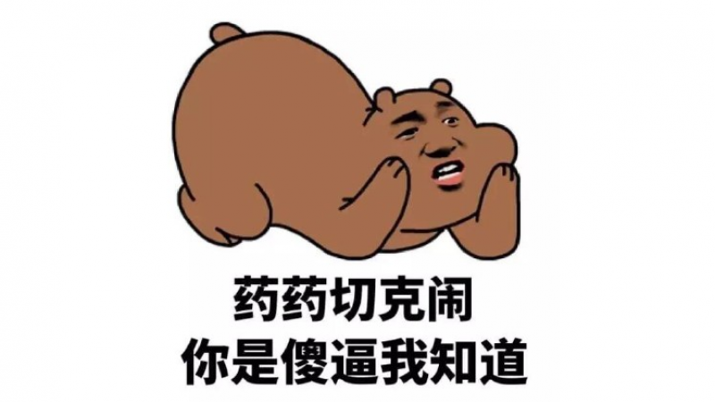 傻逼表情包|药药，切克闹，你是傻逼我知道